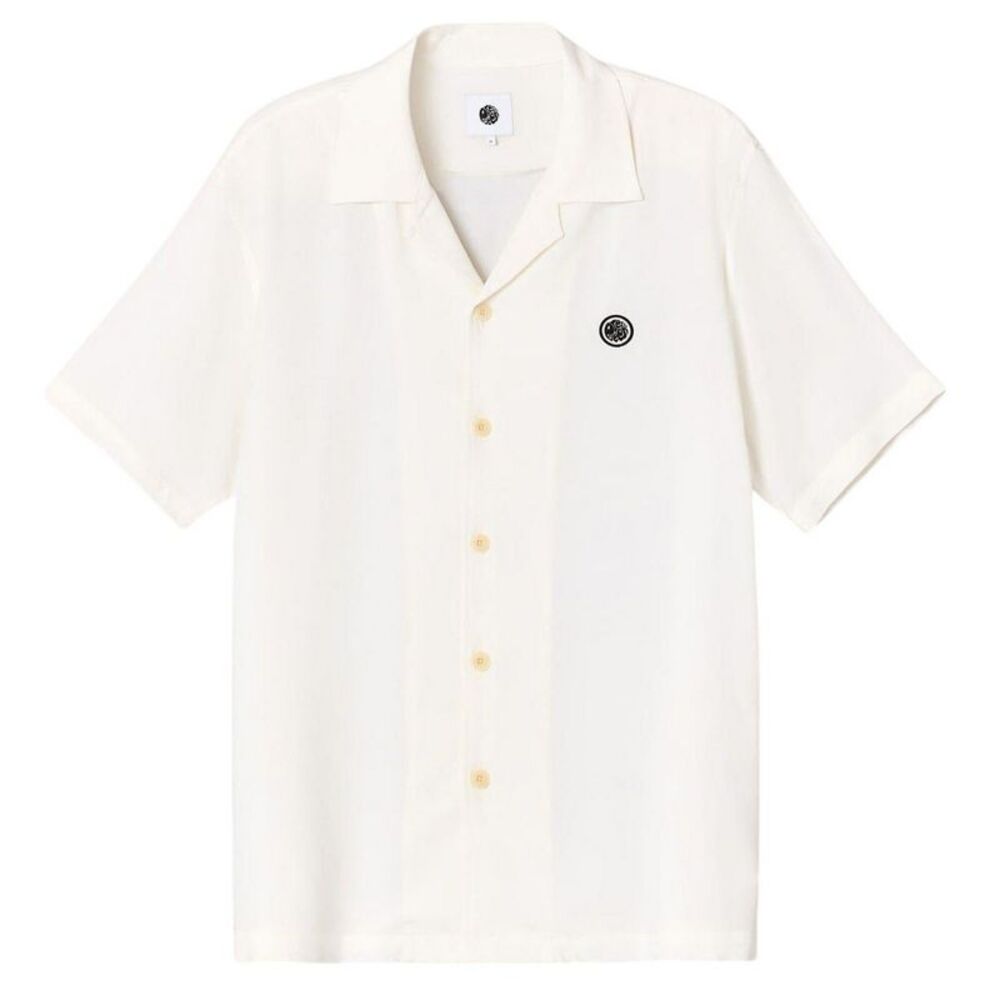 Pretty Green Mens Regular Short-Sleeved Shirt / White
